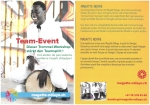 Flyer für Teamevent - Trommel Workshop